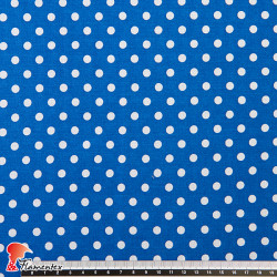 FACTORY. Thin and drape viscose fabric. Polka dot 0,60 cm.