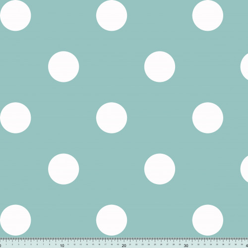 MOTRIL. Printed chiffon fabirc. Polka dot 5 cm.