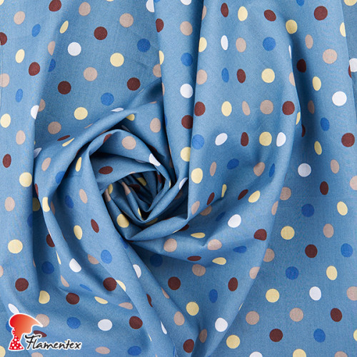 Tejido de algodón estampado.