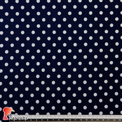 Viscosa finita con mucha caída, con lunar de 0,60 cm.