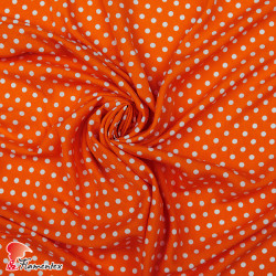 Viscosa. Tejido fino con mucha caída estampado lunares de 0,60 cms.