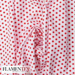 Tejido de algodón con estampado lunares 0,70 cm.