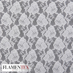 Tejido de blonda elástica.