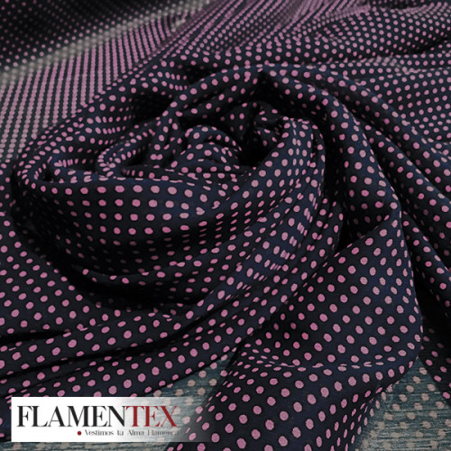 Tejido de gasa estampado.