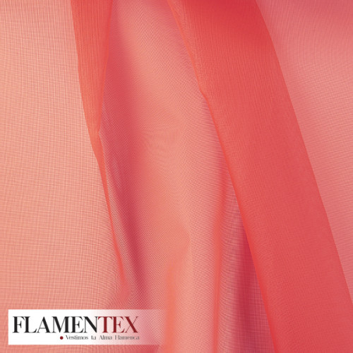 ORGANDI FLAMENCA. Tela transparente rígida especial para debajo de los volantes o para cancán.