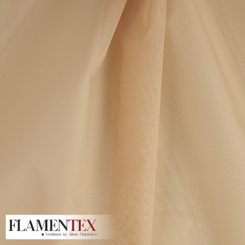 ORGANDI FLAMENCA. Tela transparente rígida especial para debajo de los volantes o para cancán.