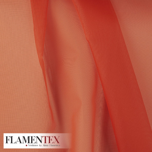 ORGANDI FLAMENCA. Tela transparente rígida especial para debajo de los volantes o para cancán.