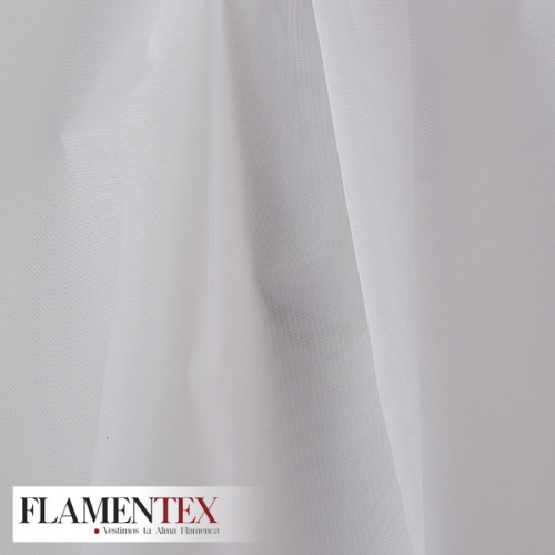 ORGANDI FLAMENCA. Tela transparente rígida especial para debajo de los volantes o para cancán.