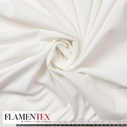 Tejido de algodón texturizado con pequeño Jacquard.