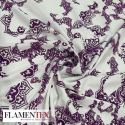 NIDIA FLOCADO *MATE*. Tejido de raso elástico.