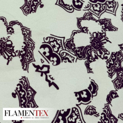 NIDIA FLOCADO *MATE*. Tejido de raso elástico.