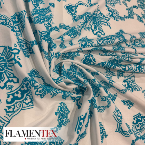 NIDIA FLOCADO *MATE*.Tejido de raso elástico.