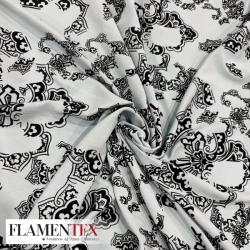 NIDIA FLOCADO *MATE*. Tejido de raso elástico.