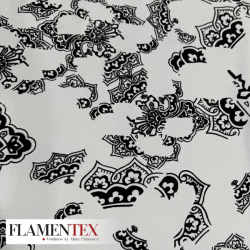 NIDIA FLOCADO *MATE*. Tejido de raso elástico.