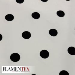 NIDIA FLOCADO *MATE*. Tejido de raso elástico flocado.