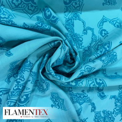 NIDIA FLOCADO *MATE*. Tejido de raso elástico.