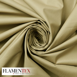 Tejido satinado elástico.