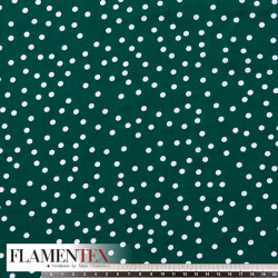 Tela de crespón con estampado de lunares de 0,50 cms.