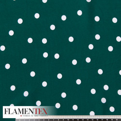 Tela de crespón con estampado de lunares de 1,00 cms.