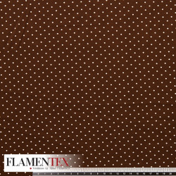 Tejido de crespón suave con elastano. Estampado de lunares de 2,00 mm.