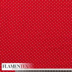 Tejido de crespón suave con elastano. Estampado de lunares de 2,00 mm.