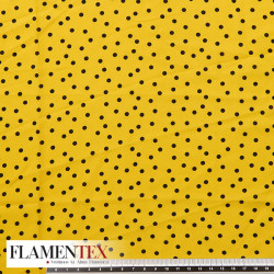 Tejido finito estampado con lunares de 4,00 mm.