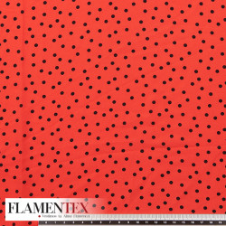 Tejido finito estampado con lunares de 4,00 mm.