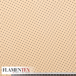 Tejido de crespón suave con elastano. Estampado de lunares de 2,00 mm.