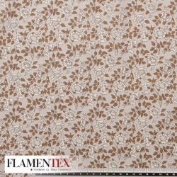 Tejido de popelín de algodón suave estampado con florecitas.