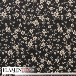 Tejido de popelín de algodón suave estampado con florecitas.