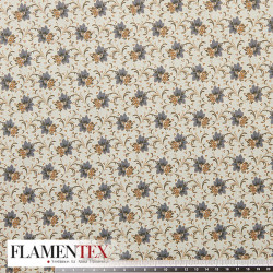 Tejido de popelín de algodón suave estampado con florecitas.