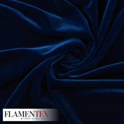 Tejido de terciopelo elástico. Suave y muy adaptable.