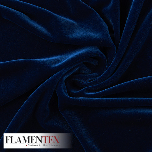 Tejido de terciopelo elástico. Suave y muy adaptable.
