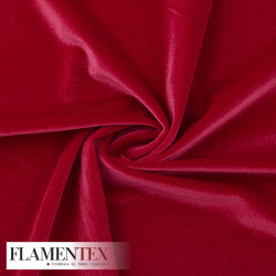 Tejido de terciopelo elástico. Suave y muy adaptable.