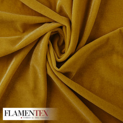 Tejido de terciopelo elástico. Suave y muy adaptable.