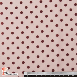 DRAVA FLOCADO. Thin chiffon flocked fabric. OEKO-TEX Standard 100