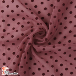 DRAVA FLOCADO. Thin chiffon flocked fabric. OEKO-TEX Standard 100