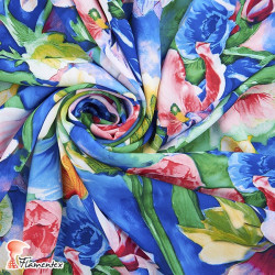JABERA. Printed crêpe fabric.
