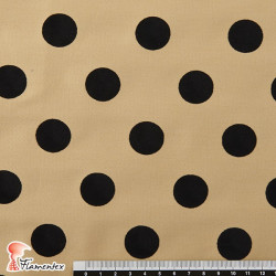 MADISON FLOSAR D/3. Stretch satin fabric with flocked polka dots. Ideal for fitted flamenco dresses.