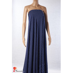 FACTORY. Thin and drape viscose fabric. Polka dot 0,60 cm.