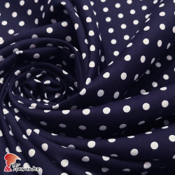 FACTORY. Viscosa finita con mucha caída, con lunar de 0,60 cm.