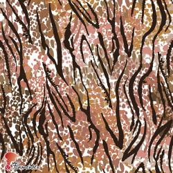 GUAJIRA. Soft techno-peach bi-elastic fabric, tiger print.