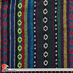 ETNICO APACHE. Tela de algodón, ideal para ponchos, forros, disfraces hippies, etc.