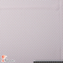 NATASHA. Drape crêpe fabric. Normally used for flamenco dresses. Micro polka dot print.