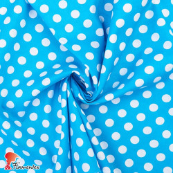 HARU. Printed cotton fabric with polka dot print (1,30 cm.).