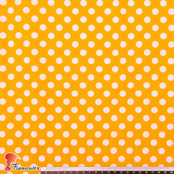 HARU. Printed cotton fabric with polka dot print 1cm.