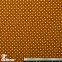 NATASHA  TOPO PQ. Tela de crespón con mucha caída, perfecta para trajes de flamenca. Estampado de lunares pequeños de 0,40 cm.