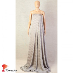 ALCUDIA. Tela de gasa de bambula con brillo y lunares.