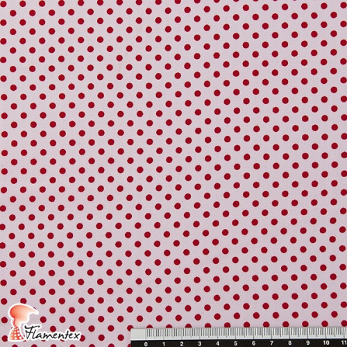 NATASHA  TOPO PQ. Drape crêpe fabric. Normally used for flamenco dresses. Small polka dot print 0,40 cm.