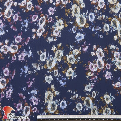 CARDEÑA. Thin chiffon fabric with floral print.